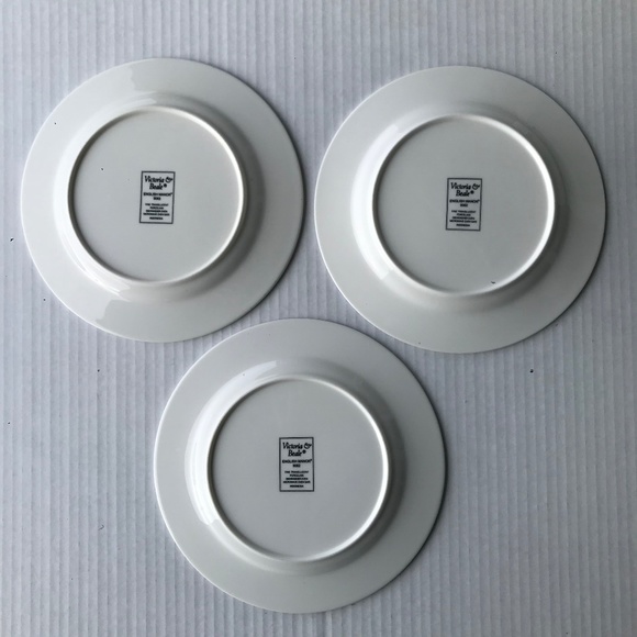 Victoria & Beale “English Manor” 3 Porcelain Salad/Dessert Plates And 3 … - Picture 7 of 12